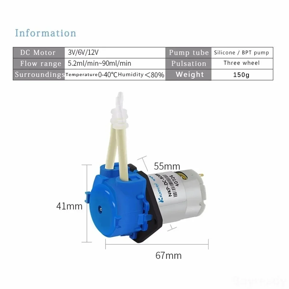 DC 12V 24V Doseerpomp Peristal - Mini Peristaltic Pump 12V recensie en prijs