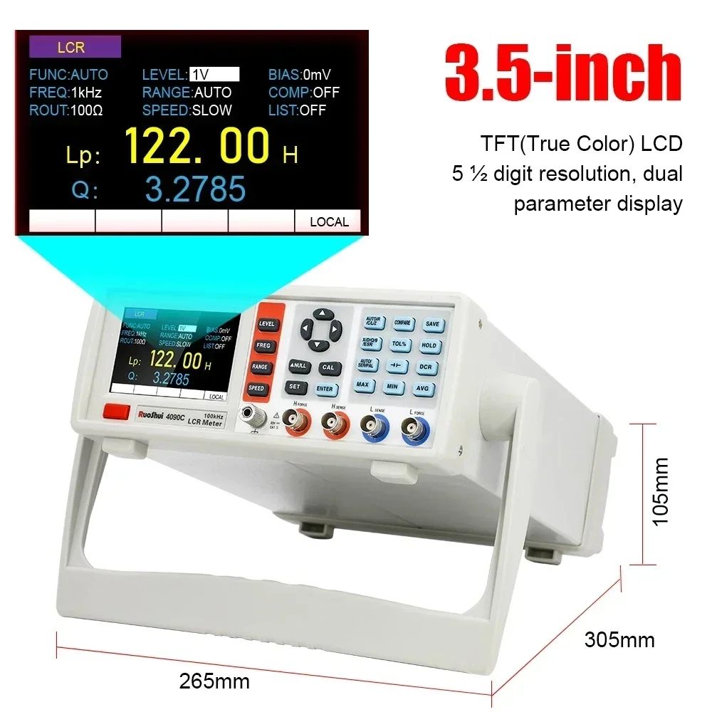 Digitale LCR-meter Desktop Cap - Test Instruments recensie en prijs