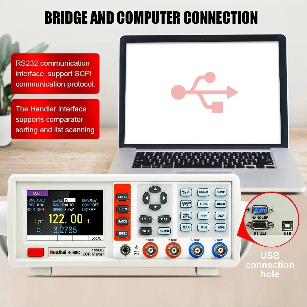 Digitale LCR-meter Desktop Cap - Test Instruments recensie en prijs